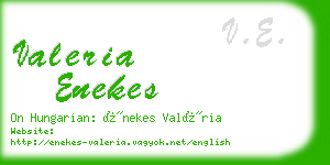 valeria enekes business card